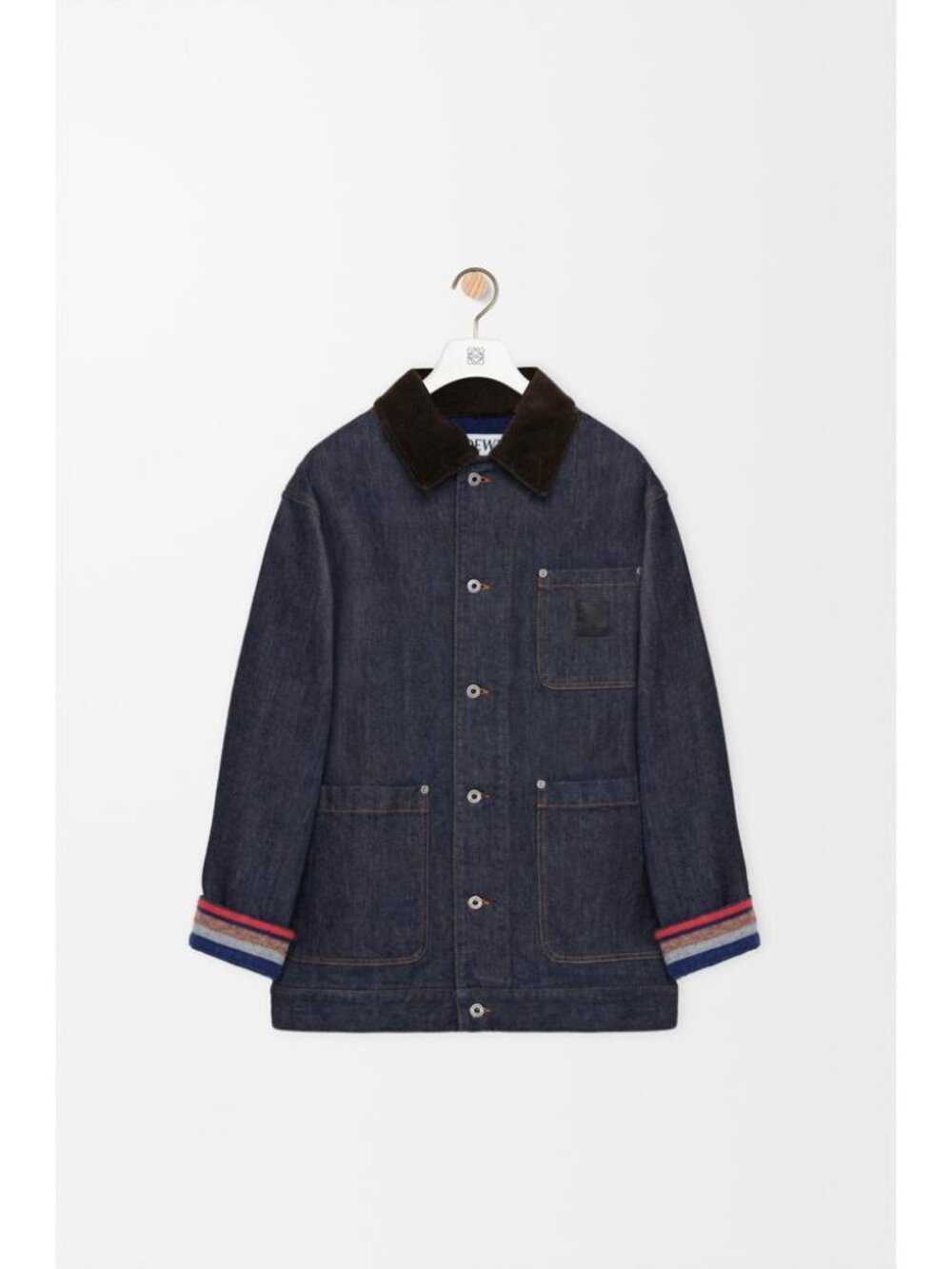Loewe Denim Jacket With Velvet Collar Tag Size 48 Men